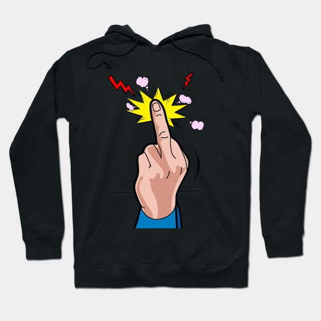 middle finger Hoodie by MARK ASHKENAZI
